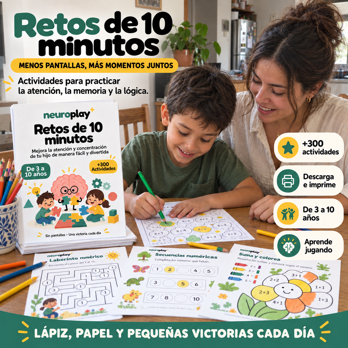 300 Actividades para Mejorar su Atención y Concentración